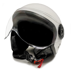 Casco Moto Jet Blanco con...